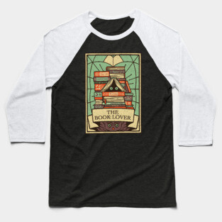 The Book Lover Tarot Card by Tobe Fonseca Baseball T-Shirt