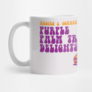 Argyle and Jonathan's Purple Palm Tree Delights Mug