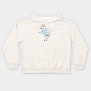 Coastal Grandmother Gull Kids Hoodie
