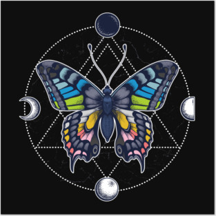 Queer Pride Flag Butterfly Posters and Art