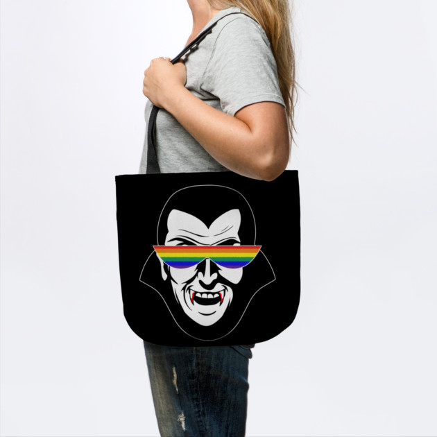 Gay Dracula Rainbow Sunglasses Vampire LGBT by belownormal