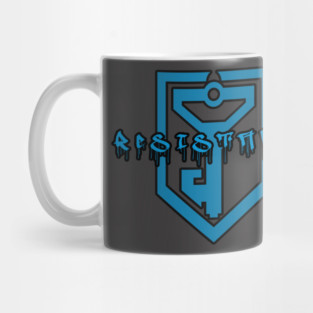 Ingress Resistance Graffiti (black outline) Mug