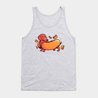 Hot Doggo - Cute Dachshund Dog Gift Tank Top