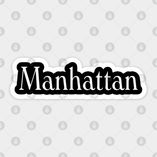 Manhattan 1979 Sticker by The Daily Ghost