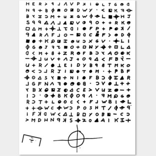 Zodiac Killer Cipher Symbols Posters and Art