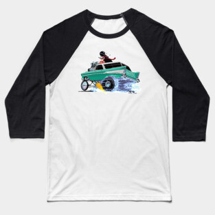 GREAZY 1957 Nomad aqua Baseball T-Shirt