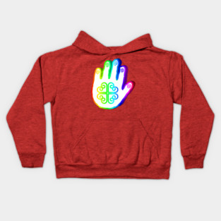 PRIDE HAND PRINT Kids Hoodie