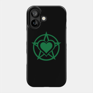 Green Pagan Heart Cheeky Witch® Phone Case