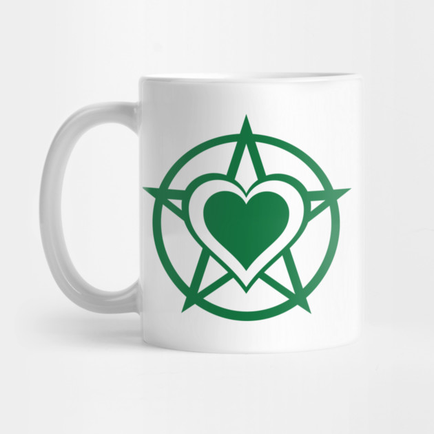 Green Pagan Heart Cheeky Witch® by Cheeky Witch