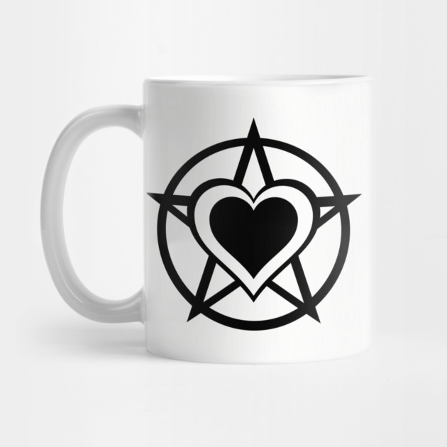Black Pagan Heart Cheeky Witch® by Cheeky Witch