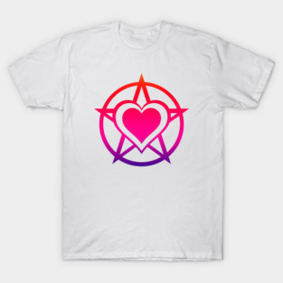 Rainbow Pagan Heart Cheeky Witch® T-Shirt