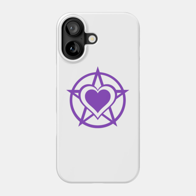 Purple Pagan Heart Cheeky Witch® Phone Case by Cheeky Witch