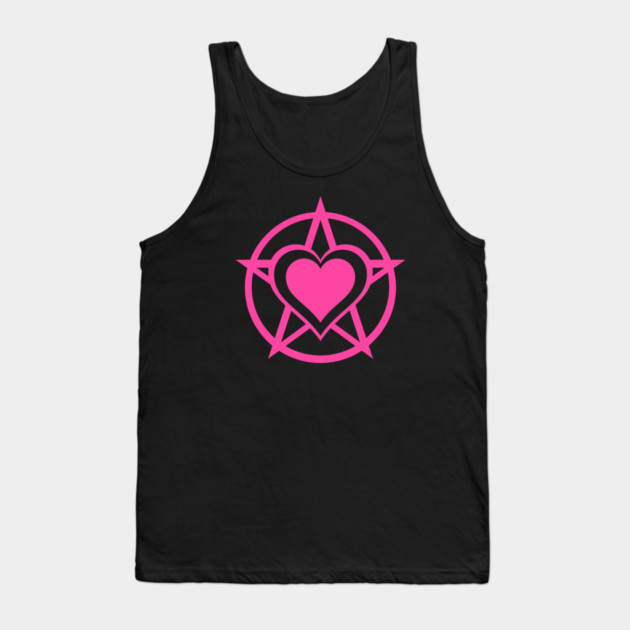 Pink Pagan Heart Cheeky Witch® Tank Top by Cheeky Witch