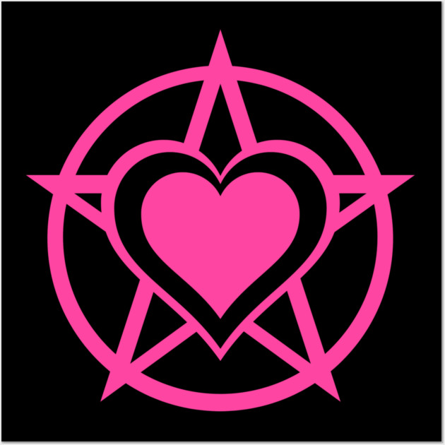 Pink Pagan Heart Cheeky Witch® Wall Art by Cheeky Witch