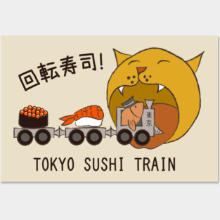 Tokyo Sushi Train Posters and Art
