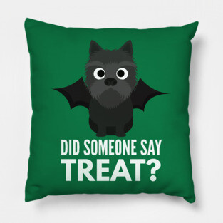 Cairn Terrier Halloween Trick or Treat Pillow