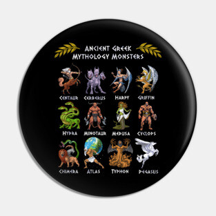 Ancient Greek Mythology Creatures Pin