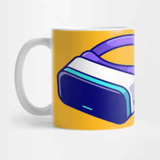 Virtual Reality Cartoon Illustration Mug