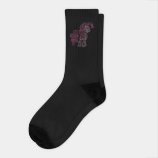 My Little Pony - Pinkie Pie Typography Socks
