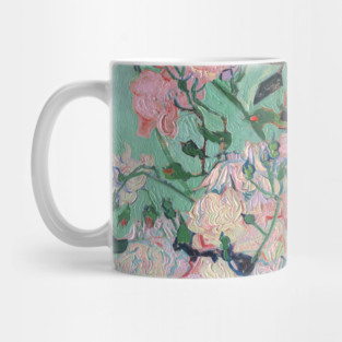 Van Gogh Pink Roses in a Vase Mug