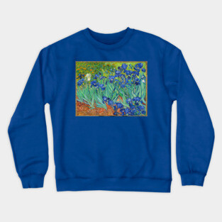 Van Gogh Irises Crewneck Sweatshirt