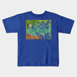 Van Gogh Irises Kids T-Shirt