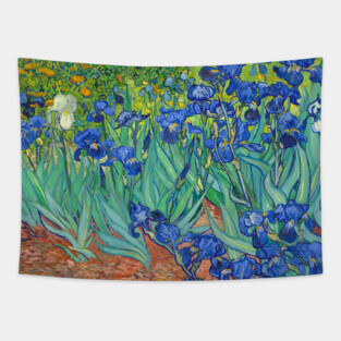 Van Gogh Irises Tapestry