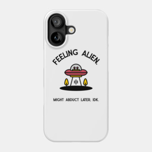 alien abduction Phone Case