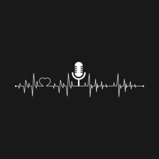 Cute Podcasting Heartbeat Podcasters T-Shirt