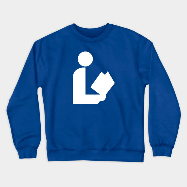 National Library Symbol Crewneck Sweatshirt by GloopTrekker