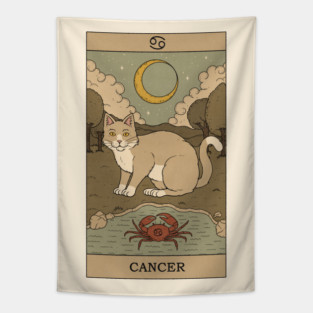 Cancer Cat Tapestry