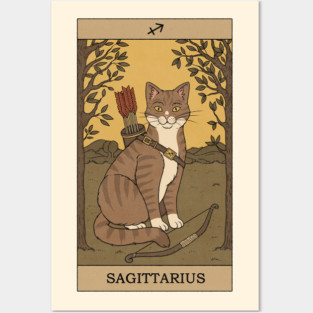 Sagittarius Cat Posters and Art
