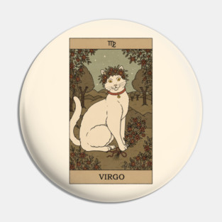 Virgo Cat Pin