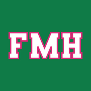 FMH Collegiate - Pink/Green Letters - FMH Collegiate - Pink/Green Letters T-Shirt