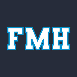 FMH Collegiate - White/Light Blue Letters - FMH Collegiate - White/Light Blue Letters T-Shirt
