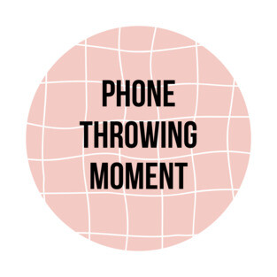 Phone Throwing Moment - Pink - Phone Throwing Moment - Pink T-Shirt