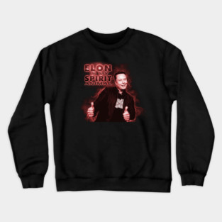Elon Musk is my spirit animal - picture version - Tesla Crewneck Sweatshirt