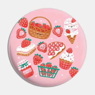 Strawberry Patch Desserts Pin