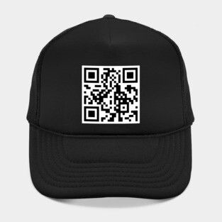 Rick Roll GIF QR Code Hat