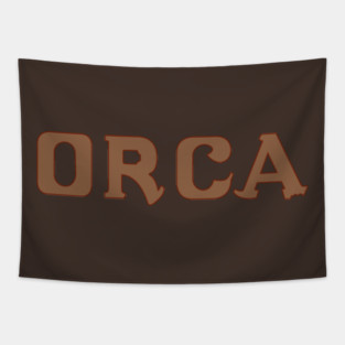 Jaws — Orca signage Tapestry