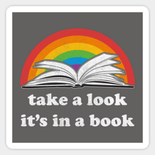 Take a Look, it's In a Book Reading Rainbow Sticker