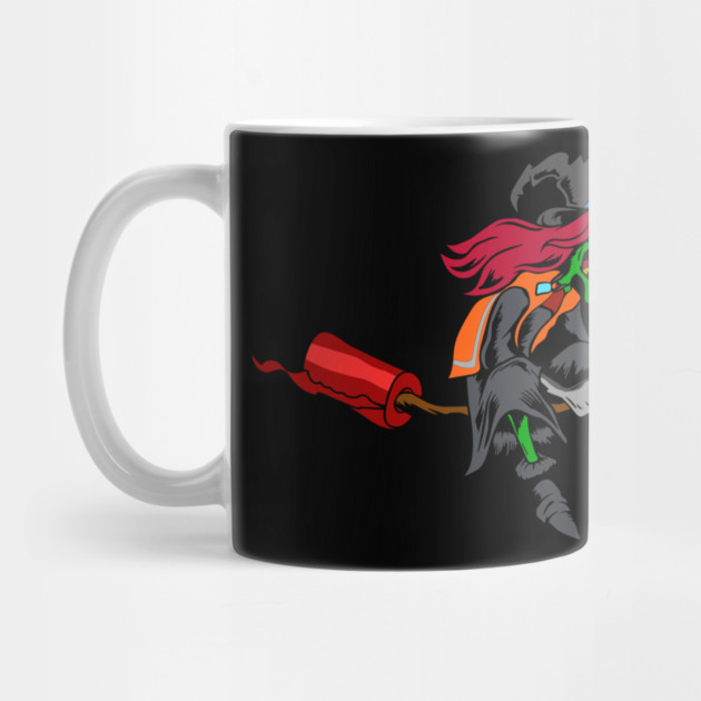 Witch Riding Red Wrap by belownormal