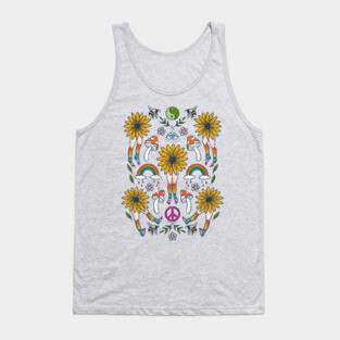 Hippie Flower People Tank Top