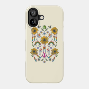 Hippie Flower People Phone Case