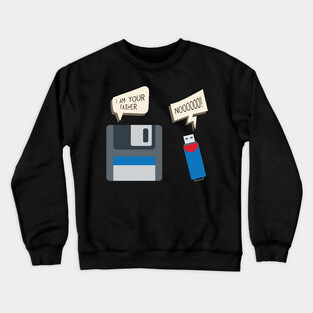 'I Am Your Father' Funny Computer Geek Crewneck Sweatshirt