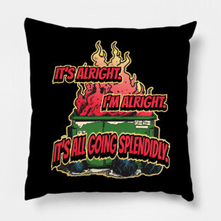 Dumpster Fire Pillow