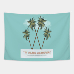 It's a Mad, Mad, Mad, Mad World - Alternative Movie Poster Tapestry
