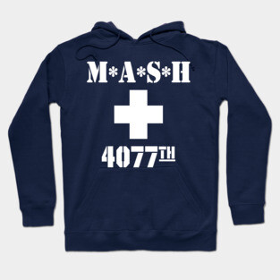 MASH m*a*s*h White Cross 4077th Korea Hoodie