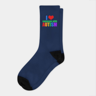 I Love Someone With Autism Socks