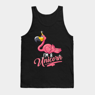 Adorable I'm a Unicorn Flamingo Cute Animal Tank Top